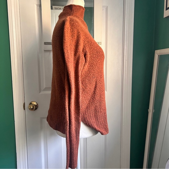 Madewell Burnt Orange/Rust Wool Blend Cozy Sweater M - Picture 8 of 9